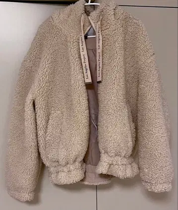 한국 LAP 후드 부착 플리스 자켓 복슬복슬