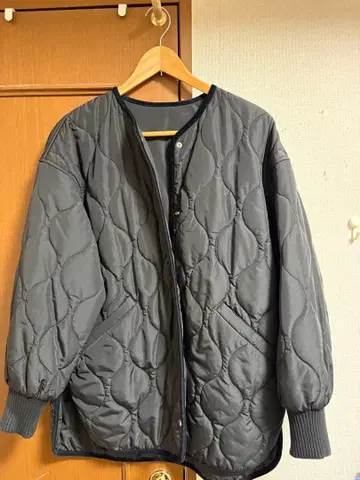 GREEN LABEL RELAXING 퀼팅 자켓 그레이