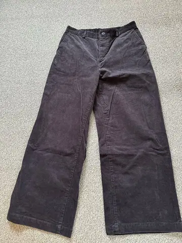 무인양품 코듀로이 와이드 팬츠