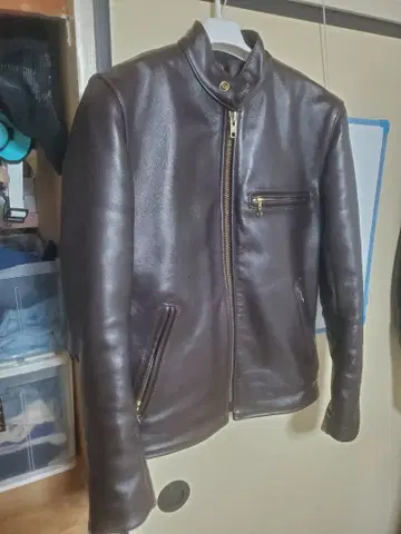 vanson 다크 브라운 싱글 라이더 34