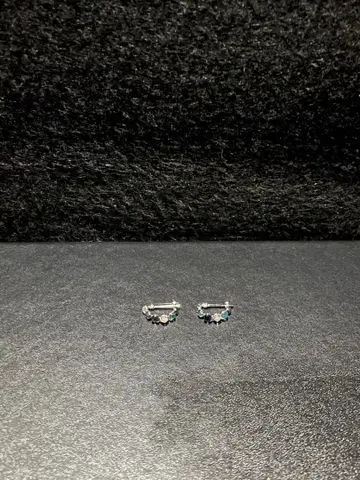 K14WG 귀걸이 후프 귀걸이 여성용 남성용 빈티지