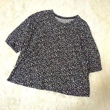 E.style 도트 무늬 티셔츠 컷소 LL 빅 사이즈 면 100%