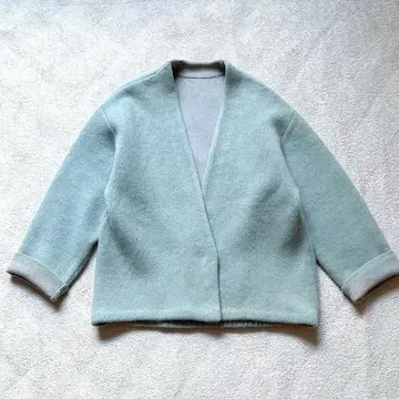 오쿠사 나오코 elendeek 라쿤 믹스 숏 가디건