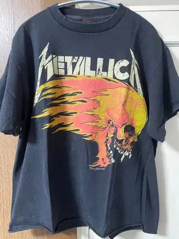 METALLICA 프레임 스컬 T셔츠 L
