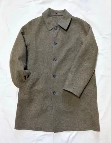 유니클로 UNIQLO C 더블 페이스 코트 브라운 L