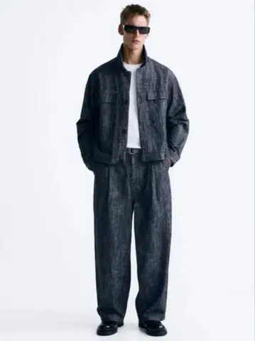 ZARA 셋업 포켓 데님 자켓