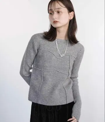 [ Bulue. ] 알파카 터치 뷔스티에 디자인 니트