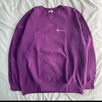 챔피온 맨투맨 퍼플 90s 리버스 위브 보라색