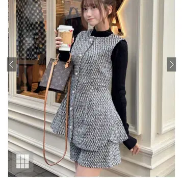 GRL 트위드 셋업 그레이