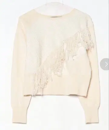 muller of yoshiokubo 프린지 니트 새상품급 화이트