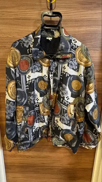 90's VINTAGE COACO Silk Full Zip Blouson
