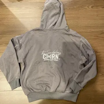 CHURN. CHRONOIZM 후드 부착 후드티 그레이