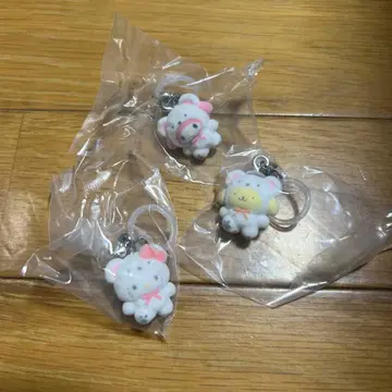 산리오 메지루시 액세서리 포근포근 스노우 키티 마이멜로디 폼폼푸딩