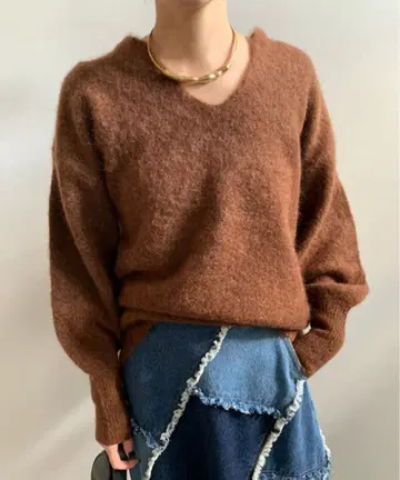 2WAY FLUFFY MOHAIR KNIT