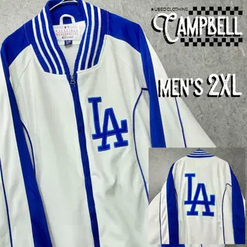 [레어 2XL US수입] MLB 로스앤젤레스 다저스 자수 트랙 자켓