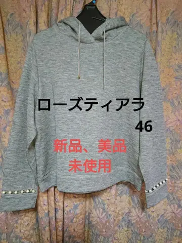 로즈 티아라 46 긴팔 후드티 상의 네이비 컬러