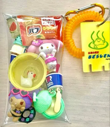 가챠 파우치 온천 목욕탕 아이스 캡슐 토이 산리오