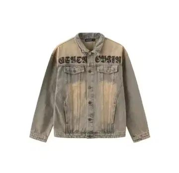 로고 페이드 빈티지 데님 자켓 ( M ~ 2XL )