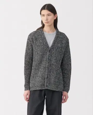 기간 한정 가격 코튼 로우 게이지 가디건 MUJI