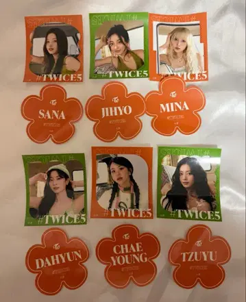 #TWICE5 JYPJAPAN 혜택 스티커 세트