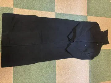 다크 블루 롱 코트