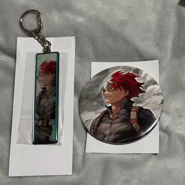 히로아카전 메탈 키링 캔뱃지 토도로키 쇼토