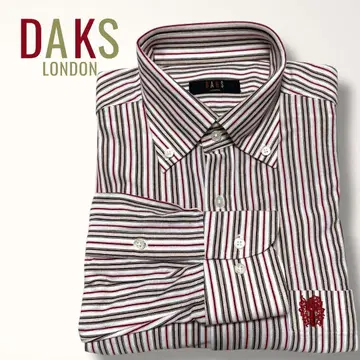 새상품급 DAKS 닥스 긴팔 스트라이프 셔츠 M 스트레치 와이셔츠
