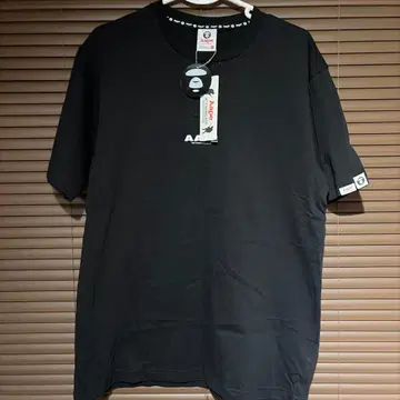 AAPE 블랙 로고 티셔츠