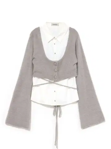 BUBBLES 스쿨 걸 상의 그레이