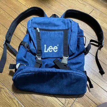 Lee 데님풍 백팩 네이비