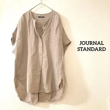 JOURNAL STANDARD 노카라 스키퍼 블라우스 베이지 F