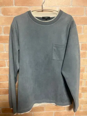 BEAMS 블루 그레이 긴팔 트레이닝복