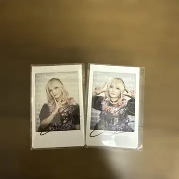 미야노 시즈카 친필 사인 폴라로이드