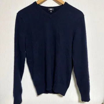 네이비 M 캐시미어 100% 스웨터