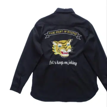 호랑이 타이거 자수 디자인 베트남 자켓 밀리터리 베트남 자켓 스카잔