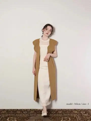 euw fringe high waist skirt / 아이보리 스커트