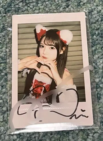 후루사와 리사 친필 사인 폴라로이드 크리스마스