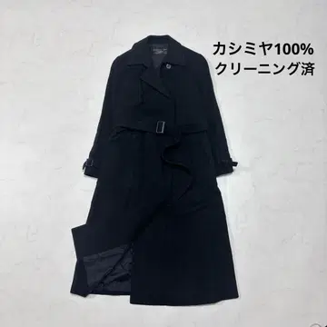 캐시미어 100% 레리안 롱 코트 허리 벨트 일본제 포멀