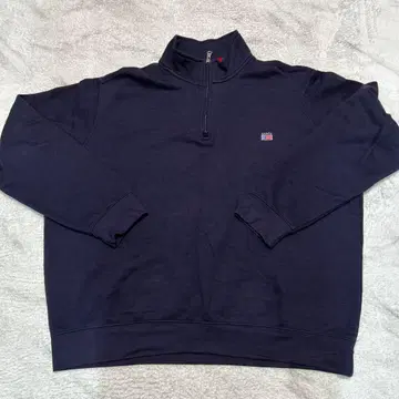 CHAPS 차프스 하프 지퍼 코튼 플리스 XXL 네이비