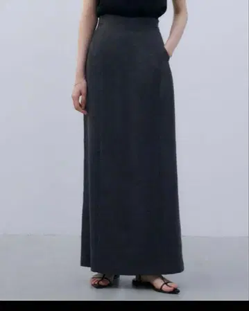 시움 라이트 트위드 웨이브 스커트