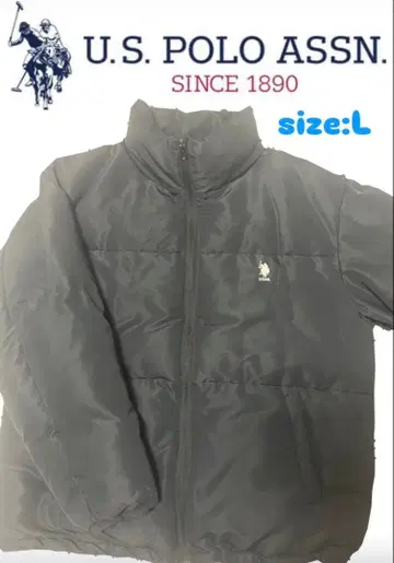 U.S. POLO ASSN. 블랙 다운 자켓 L 사이즈
