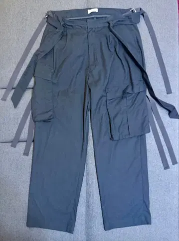 토와로니에 카고 팬츠 와이드 팬츠 Toironier 벨트 포함