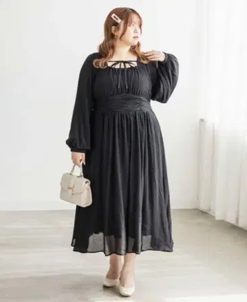 CLETTTE 블랙 롱 드레스 3L