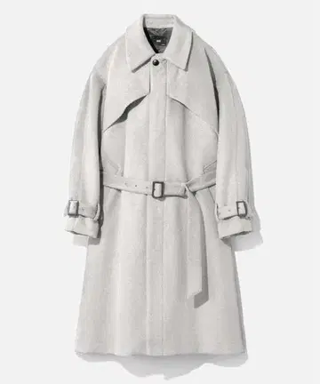 HARE NEO 플라시 벨트 울 코트