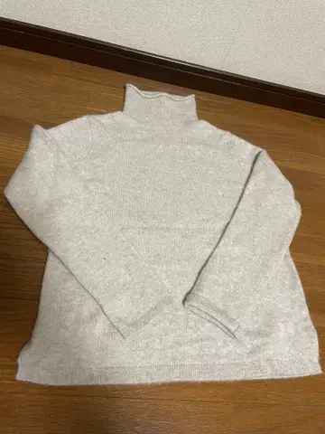 [ yoshie inaba ] 터틀넥 니트 긴팔 캐시미어 실크