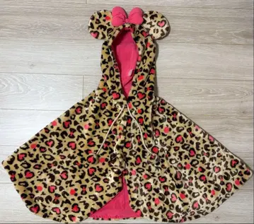 디즈니 레오파드 무늬 후드 부착