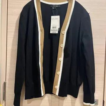 UNTITLED 긴팔 가디건 00/XS 블랙/베이지