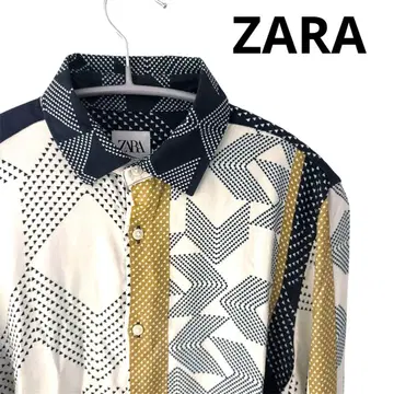 ZARA 올 패턴 긴팔 레이온 셔츠 자라