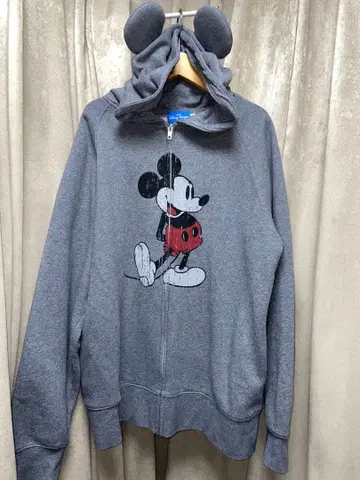 Disney RESORT 미키 귀 포함 집업 후드티 후드티