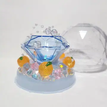 CARAT봉 데코 부품 귤 x 물방울